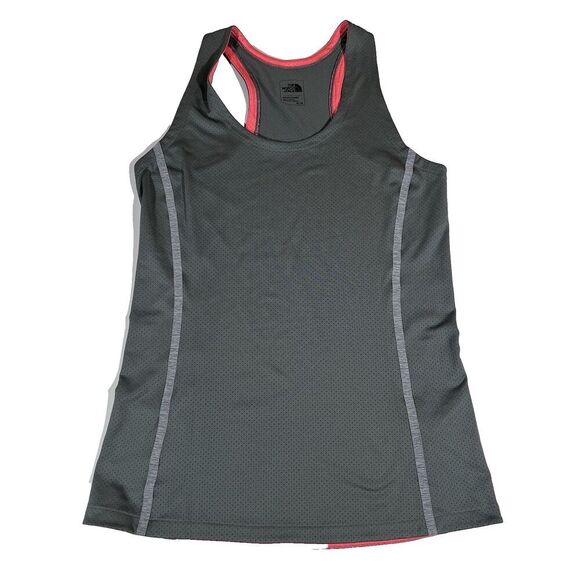 The North Face Tops - The North Face Racerback Grey Pink Tank Top Shirt Women's Size Medium